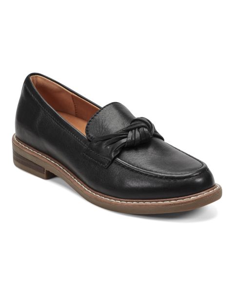 Женские туфли Earth Jayde Knotted Slip-On, цвет: Чёрный кожаный