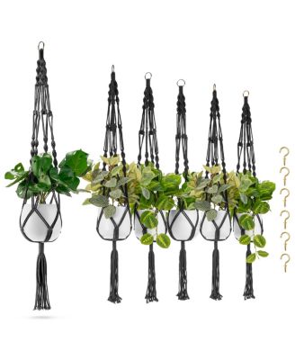 Macrame Plant Hanger for Indoor and Outdoor Hanging, Cotton Rope