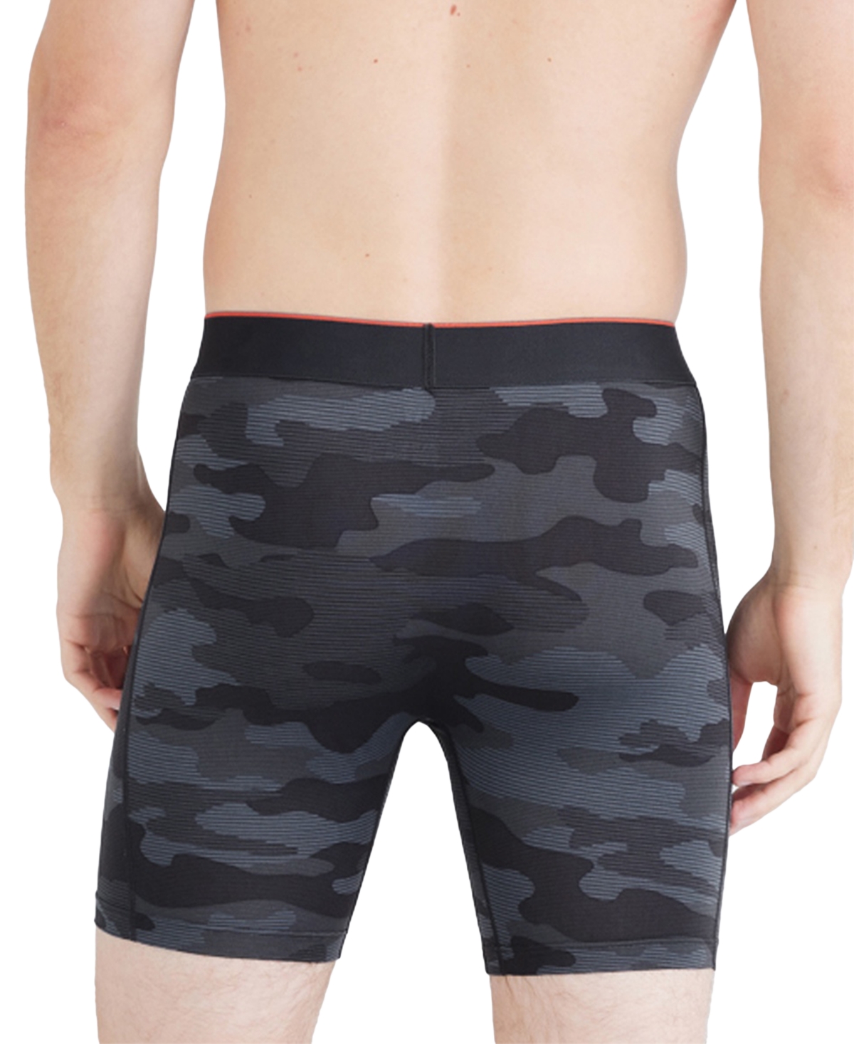Saxx Men's Multi-sport Printed Mesh Boxer Briefs In Black