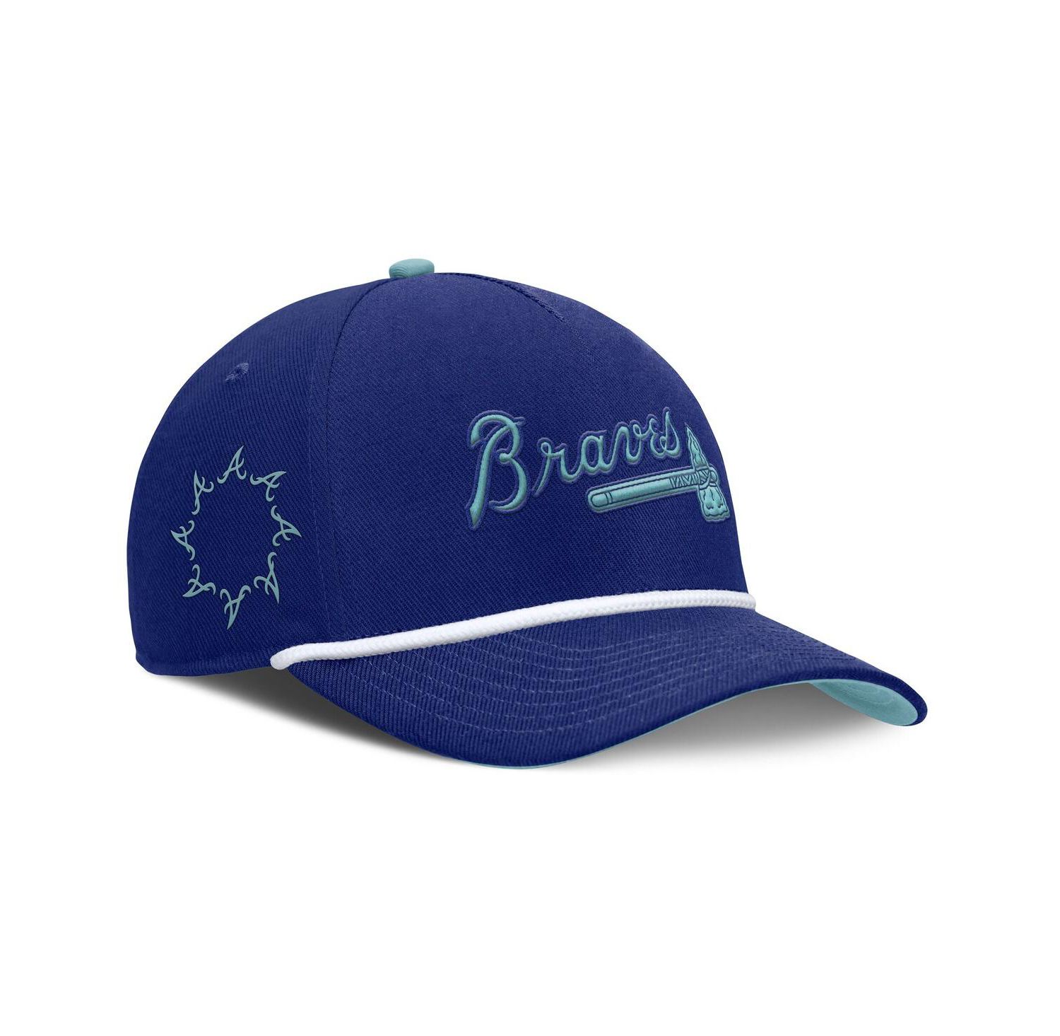 Men's Royal Atlanta Braves Father's Day Rise Adjustable Hat