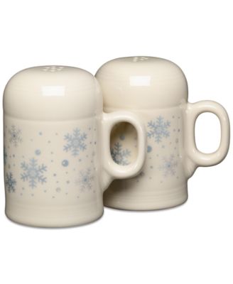 Fiesta - Linen Snowflakes Rangetop Large Salt And Pepper Shaker Set