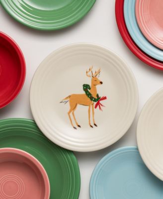 Jolly Christmas Reindeer Classic Rim Luncheon Plate