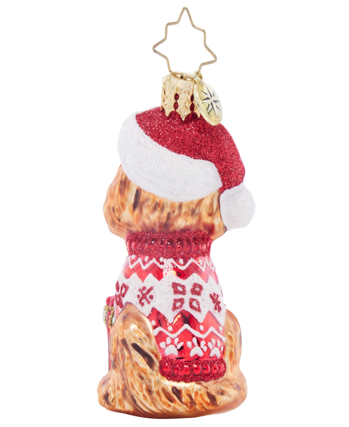 Christopher Radko Festive Furry Friend Gem Ornament In Multi