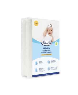Premium Waterproof Crib and Toddler Mattress Protector - 2 Pack
