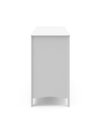 Noah 6 Drawer Double Dresser (White) - 6 Drawer Double Dresser for Kids