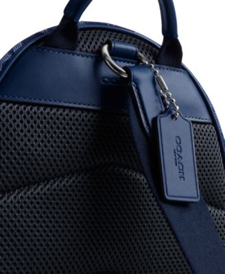 COACH Men's Charter Signature Denim Backpack - Macy's