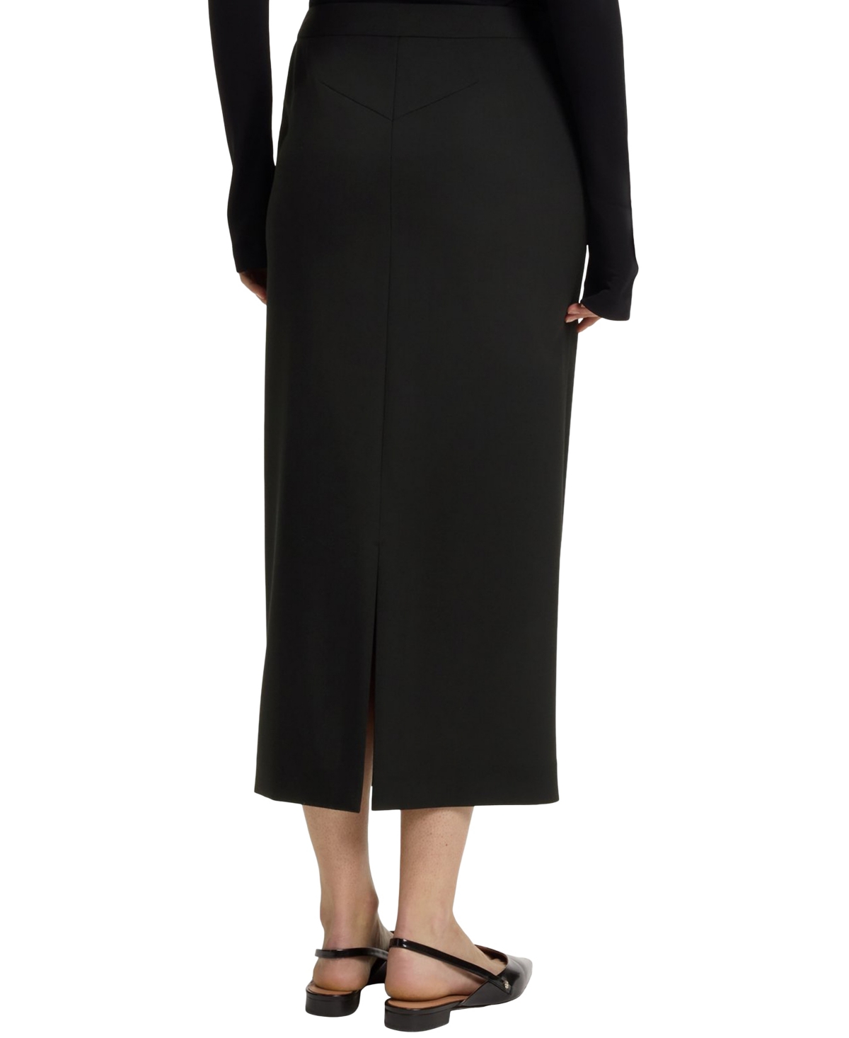 Hugo Boss Boss By  Women's Virgin Wool Pencil Skirt In Blue