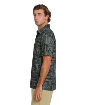 Quiksilver Men's Regular Fit Fish Block Polo Shirt