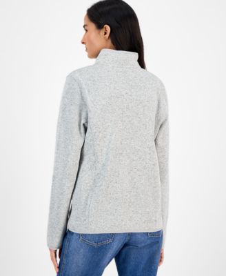Women's Zip-Front Fleece Sweater jacket 