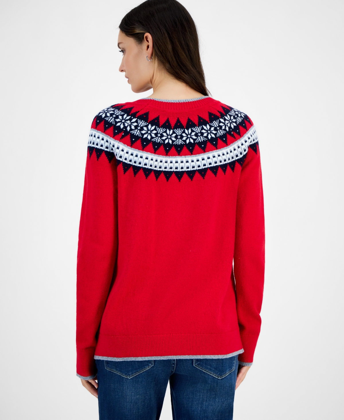 Tommy Hilfiger Women's Polar Bear Fair Isle Sweater In Multi