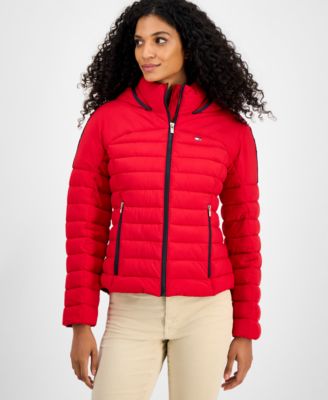 Women's Hooded Long-Sleeve Puffer Jacket 