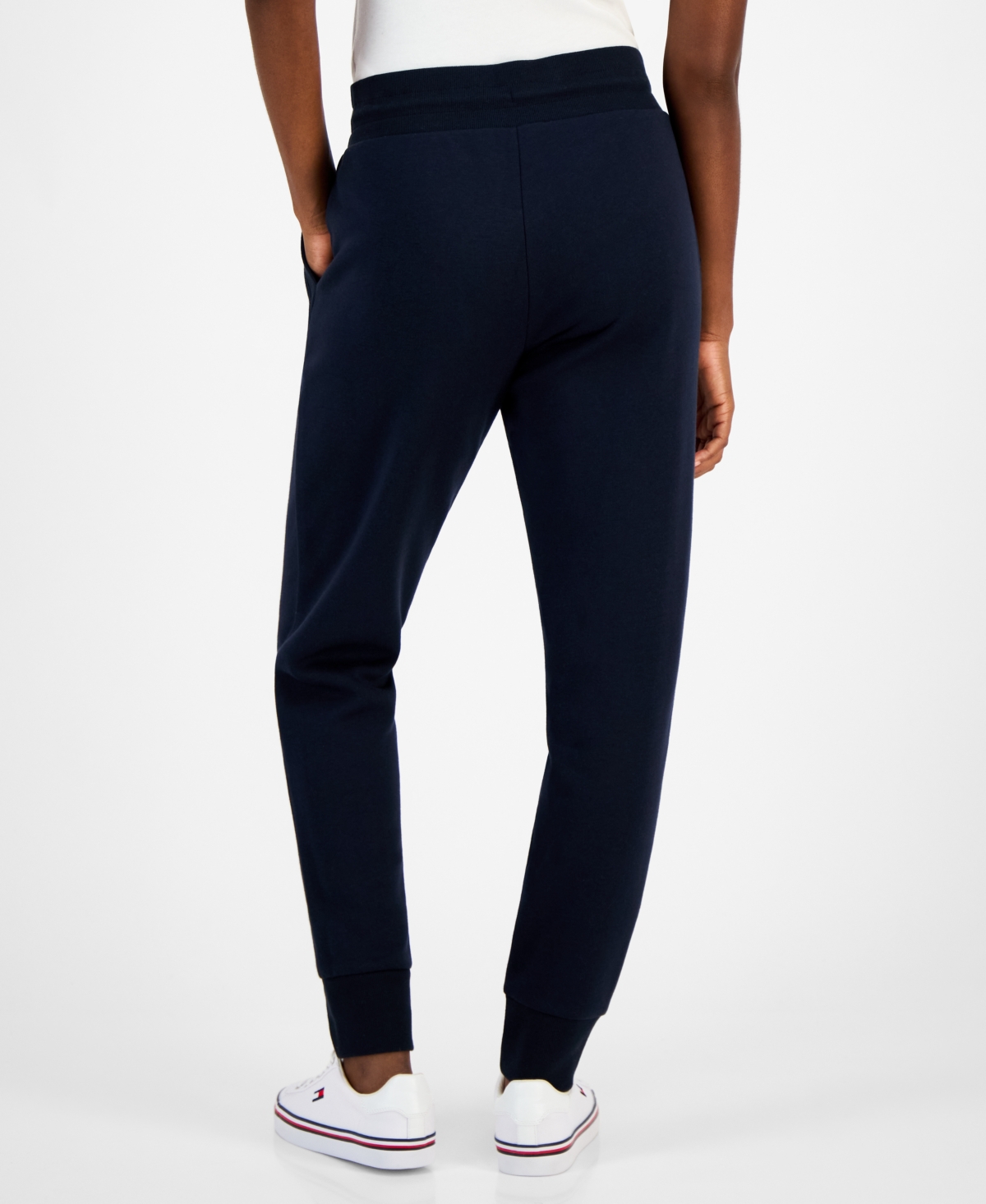 Tommy Hilfiger Women's Solid Logo Joggers In Blue