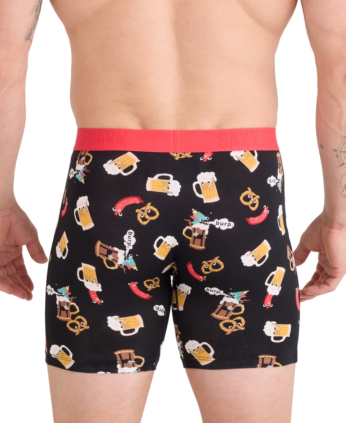 Saxx Vibe Xtra Soft Comfort Boxer Briefs In Black