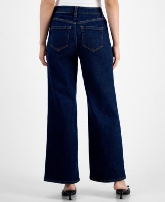 Petite High-Rise Wide-Leg Jeans, Macy's Exclusive