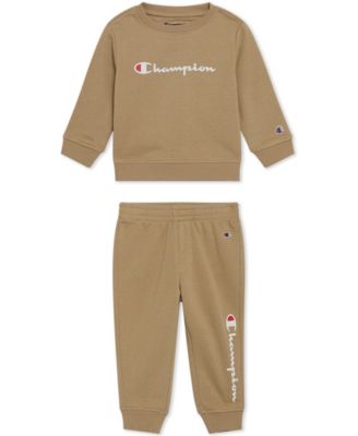Baby Boys 2-Piece Long Sleeve Crew Sweatshirt and Joggers Set