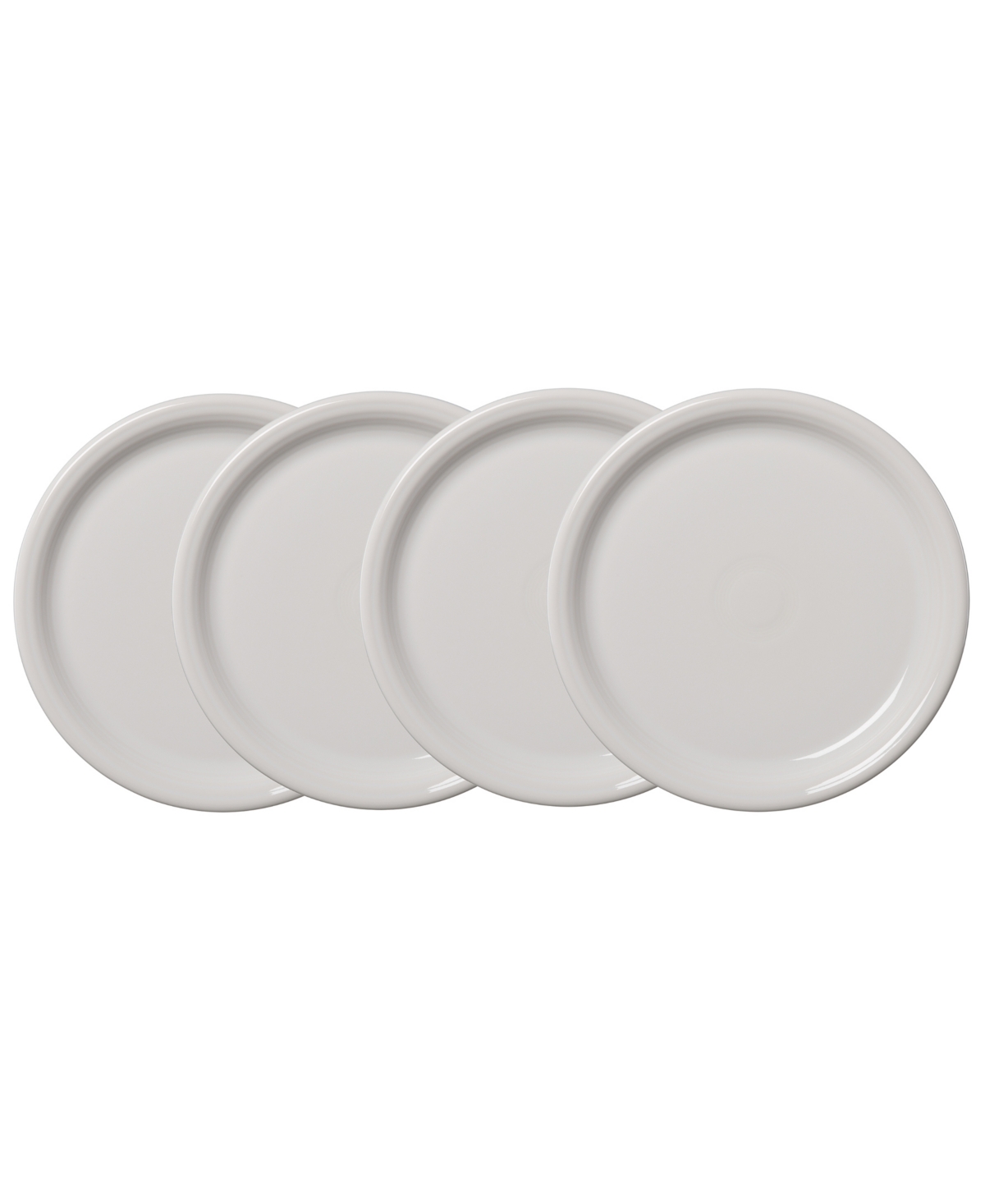 White Bistro Coupe Dinner Plates, Set of 4 - White