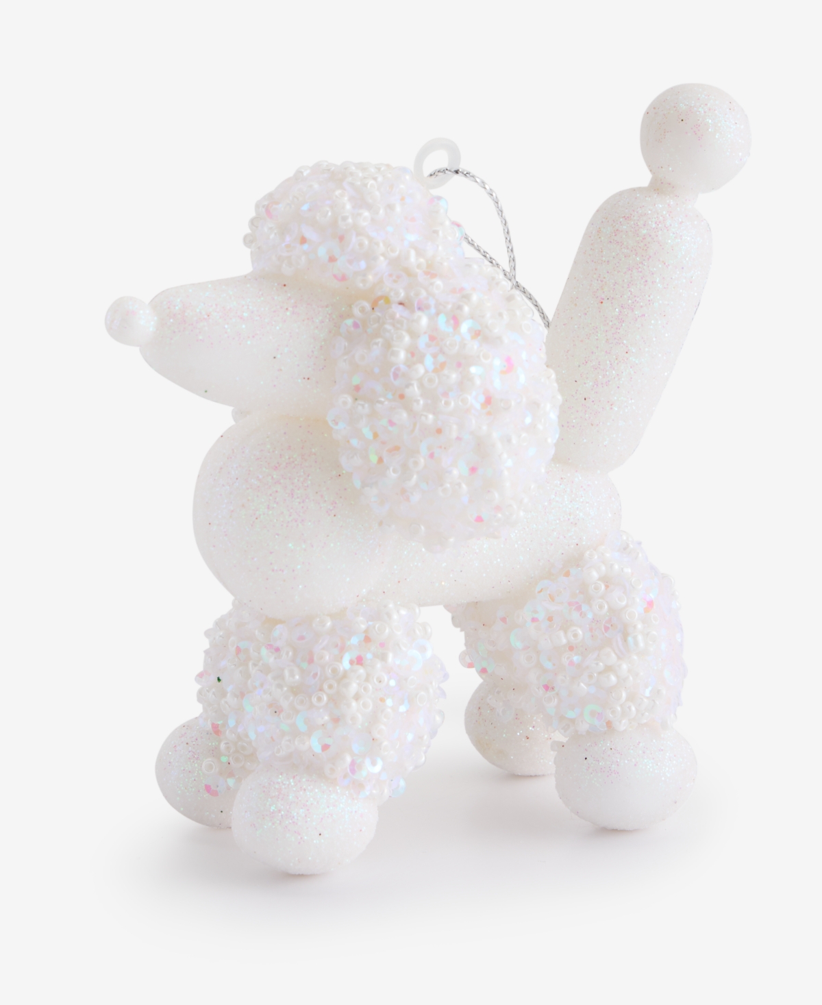 Holiday Lane Pastel Shine White Poodle Ornament, Macy's Exclusive In Multi