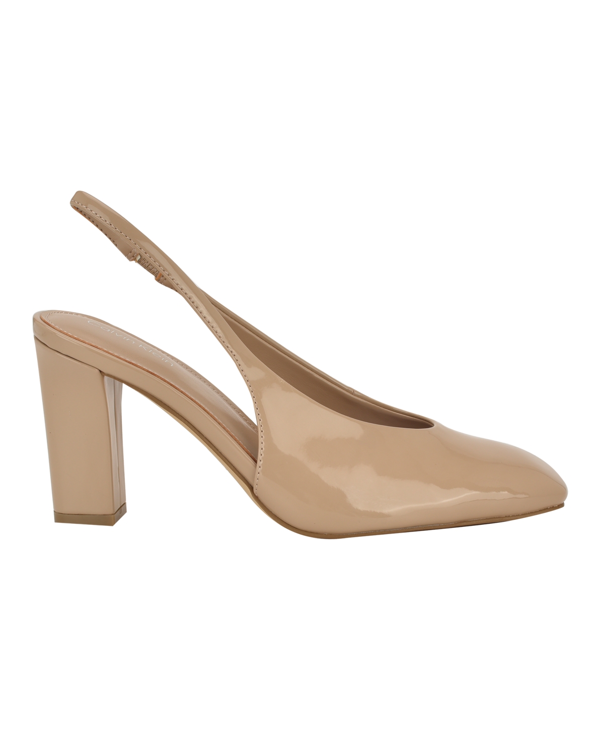 Calvin Klein Women's Raline Square Toe Slingback Pumps In Nude