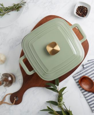 Smith & Clark Enameled Cast Iron 4-Qt. Square Dutch Oven