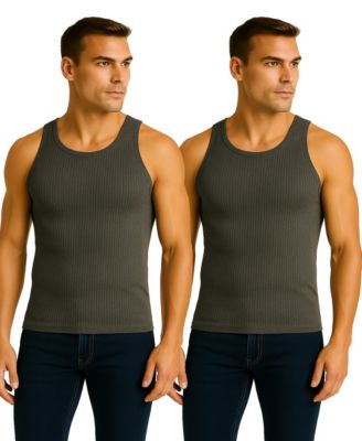 Men's 2-Pack Heavyweight Ribbed Tank Top