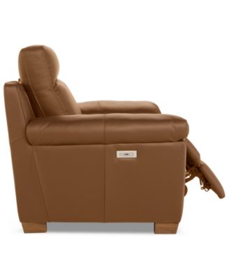 Julius II Leather Power Recliner, Exclusively at Macy's