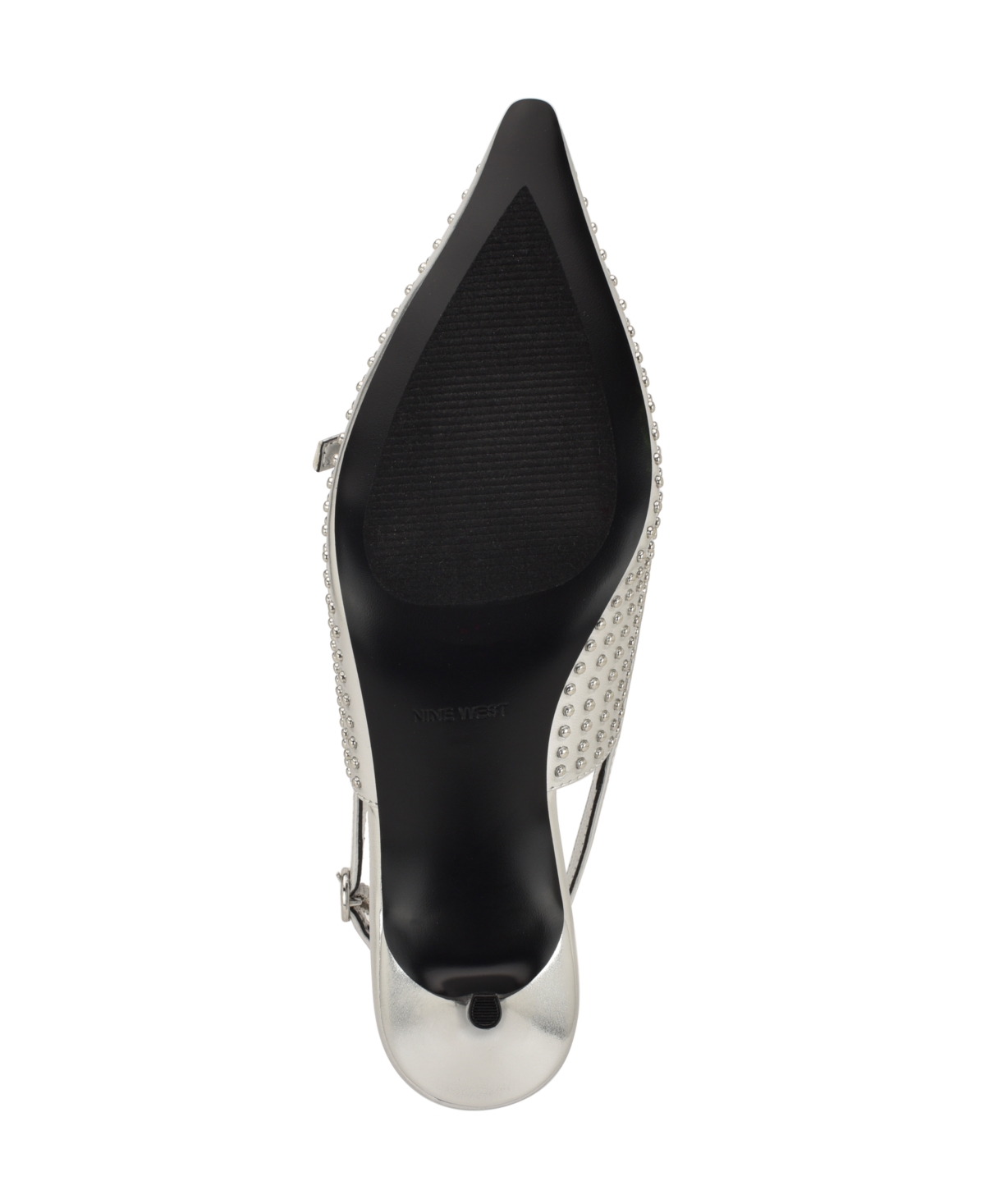 Nine West Ashlea Slingback Pointed Toe Pump In Silver