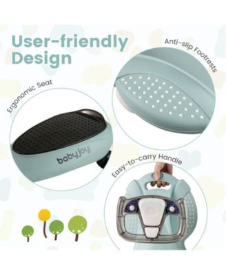 Wiggle Car with Hauling Rope Ride on Toy with Under-Seat Storage & Swing Car