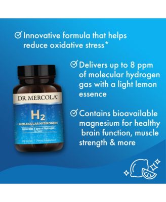 H2 Molecular Hydrogen, 30 Servings, Supports Brain Health and Cognitive Function