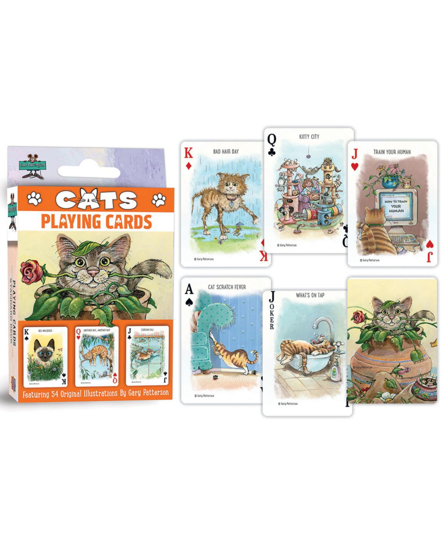 Детская игрушка MasterPieces Puzzles Cats Playing Cards 54-Card Deck, Ages 14+, цвет: Разноцветный — фото 3