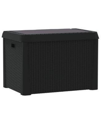 Garden Storage Box Anthracite Polypropylene Medium