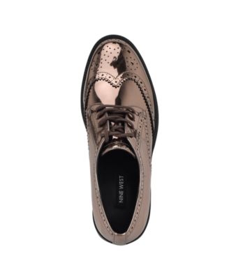Women's Studey Lace-Up Wingtip Oxford Shoes