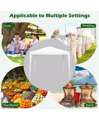 10 FT X 10 FT Outdoor Canopy Tent Heavy Duty Gazebo Shelter w/ Dressed Legs