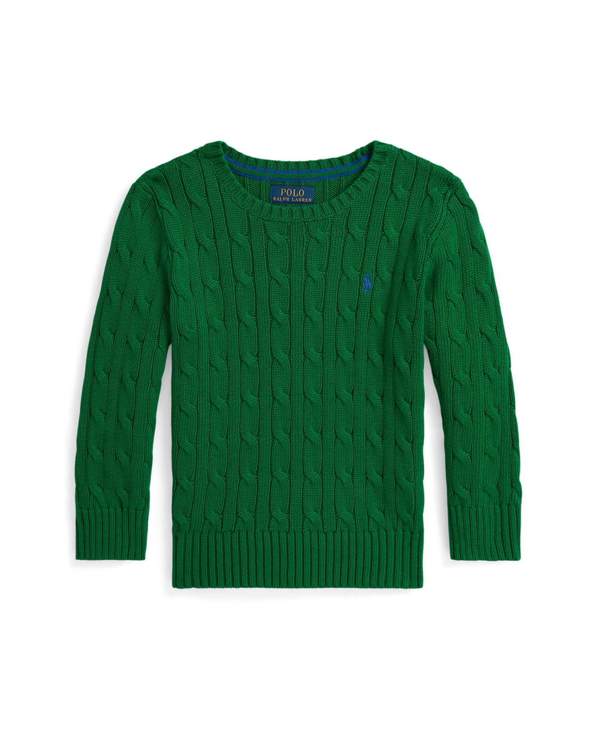 Polo Ralph Lauren Cable-knit Cotton Sweater In Green