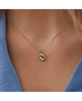 Dripping Molten Natural Textured Sterling Silver Authentic Pendant Necklace