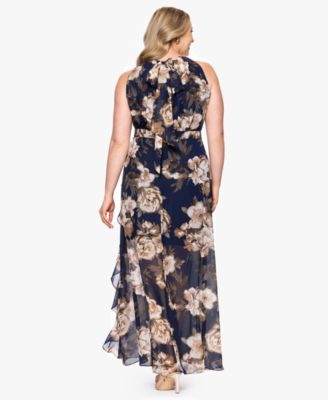 Plus Size Sleeveless Chiffon Dress