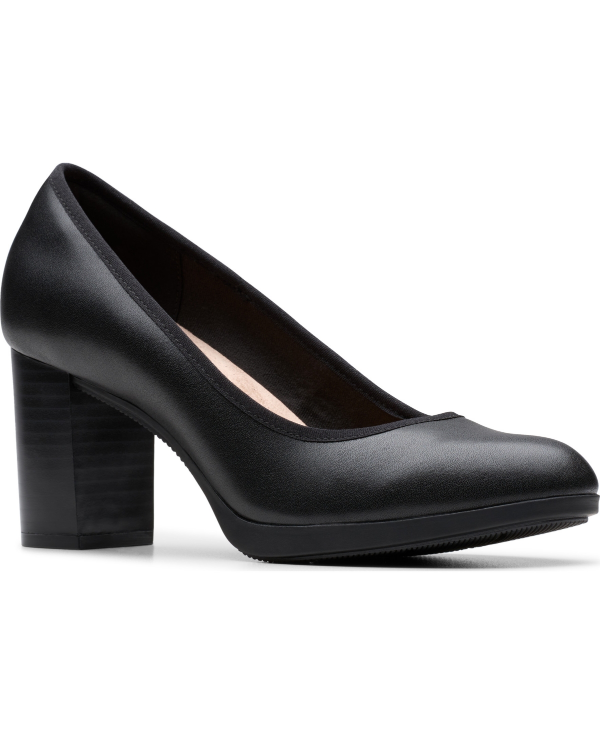 Women's Bayla Carly Slip On Dress Pumps - Black Leather