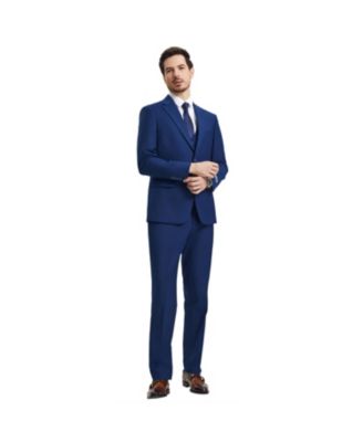 Men's Hybrid-Fit 3pc Notch Lapel Suit Set, Jacket Vest and Pants