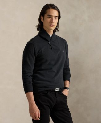 Men's Luxury Jersey Shawl-Collar Pullover