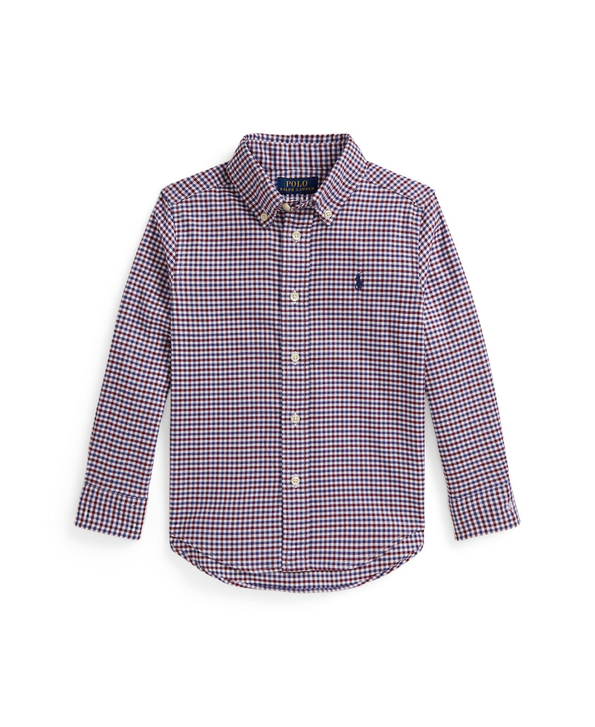 Polo Ralph Lauren Toddler and Little Boys Striped Cotton Poplin Shirt - White wine multi