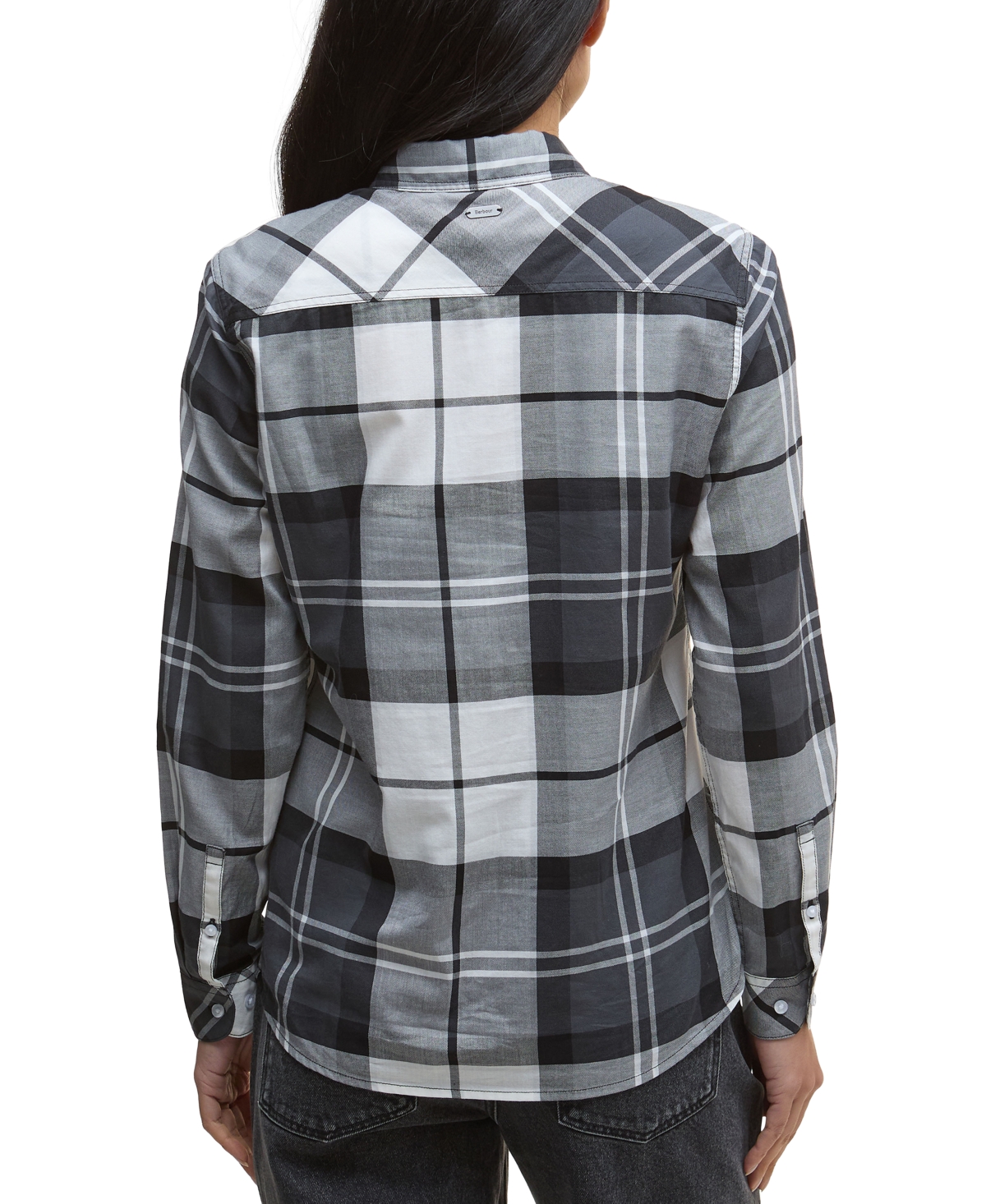 Barbour Bredon Tartan Cotton Button-up Shirt In Black