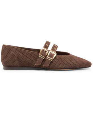 Women's Baylee Grommet Double Strap Mary Jane Flats