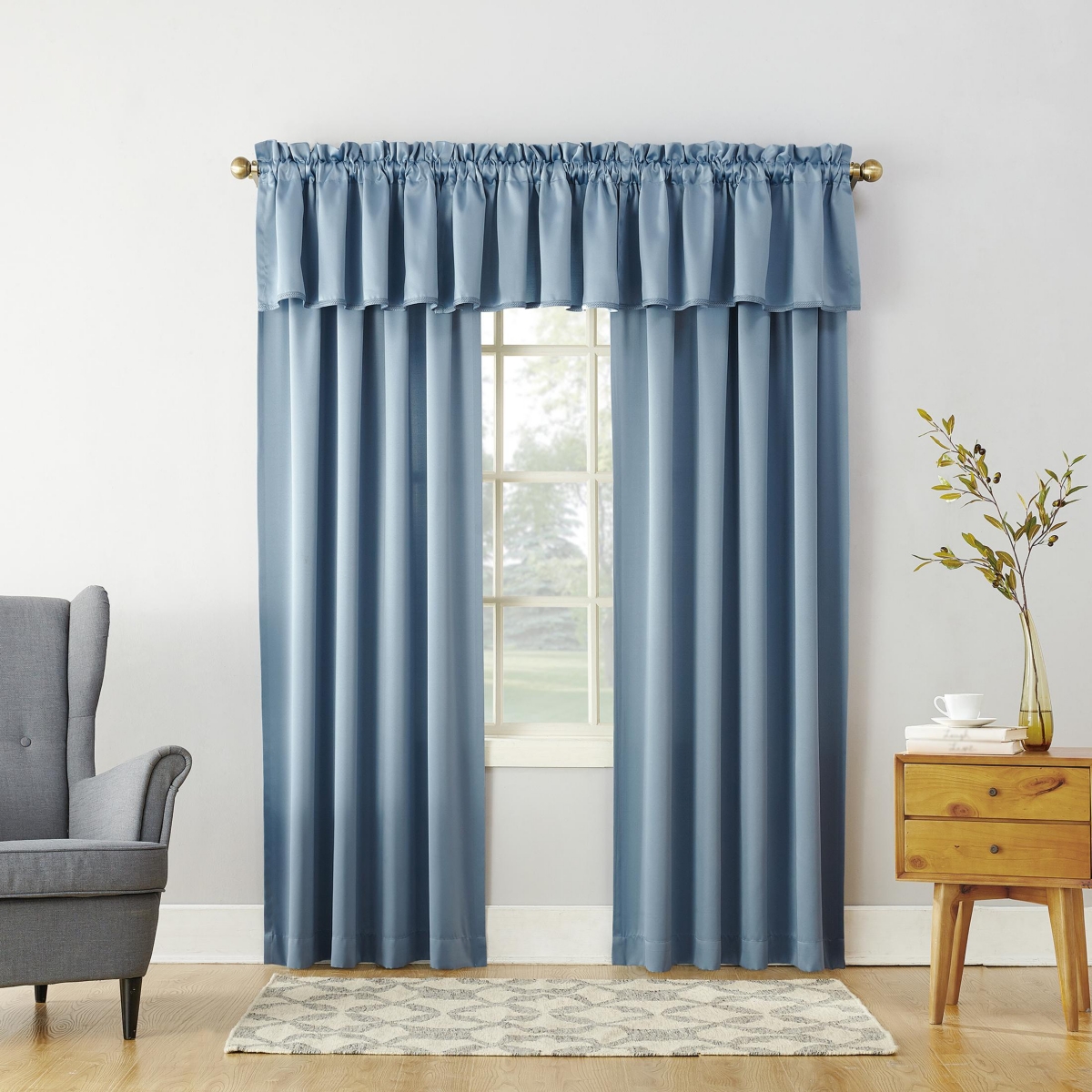Grant Room Darkening Rod Pocket Curtain Panel