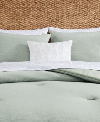 Tommy Bahama Seersucker Solid 8-Pc. Comforter Set, Queen