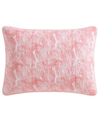 Tommy Bahama Distressed Water Leaves Cotton Reversible 2-Pc. Quilt Set, Twin