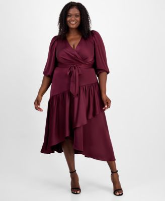 Anne Klein - Plus Size Tiered Midi Dress