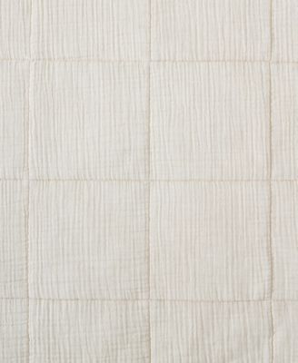 CLOSEOUT! Cotton Gauze Solid Decorative Pillow Cover, 22" x 22"