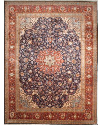 Bashian One Of A Kind Sarouk 611046 Rug Collection In Blue
