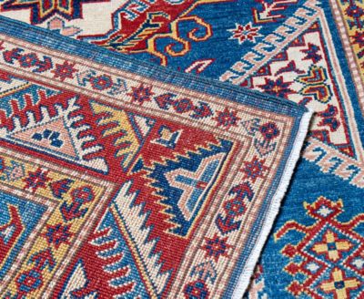 Bashian One Of A Kind Pak Kazak 640476 Rug Collection In Blue