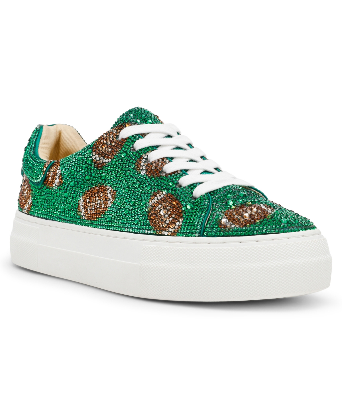 Betsey Johnson Women's Sidny Platform Lace-up Sneakers In Green