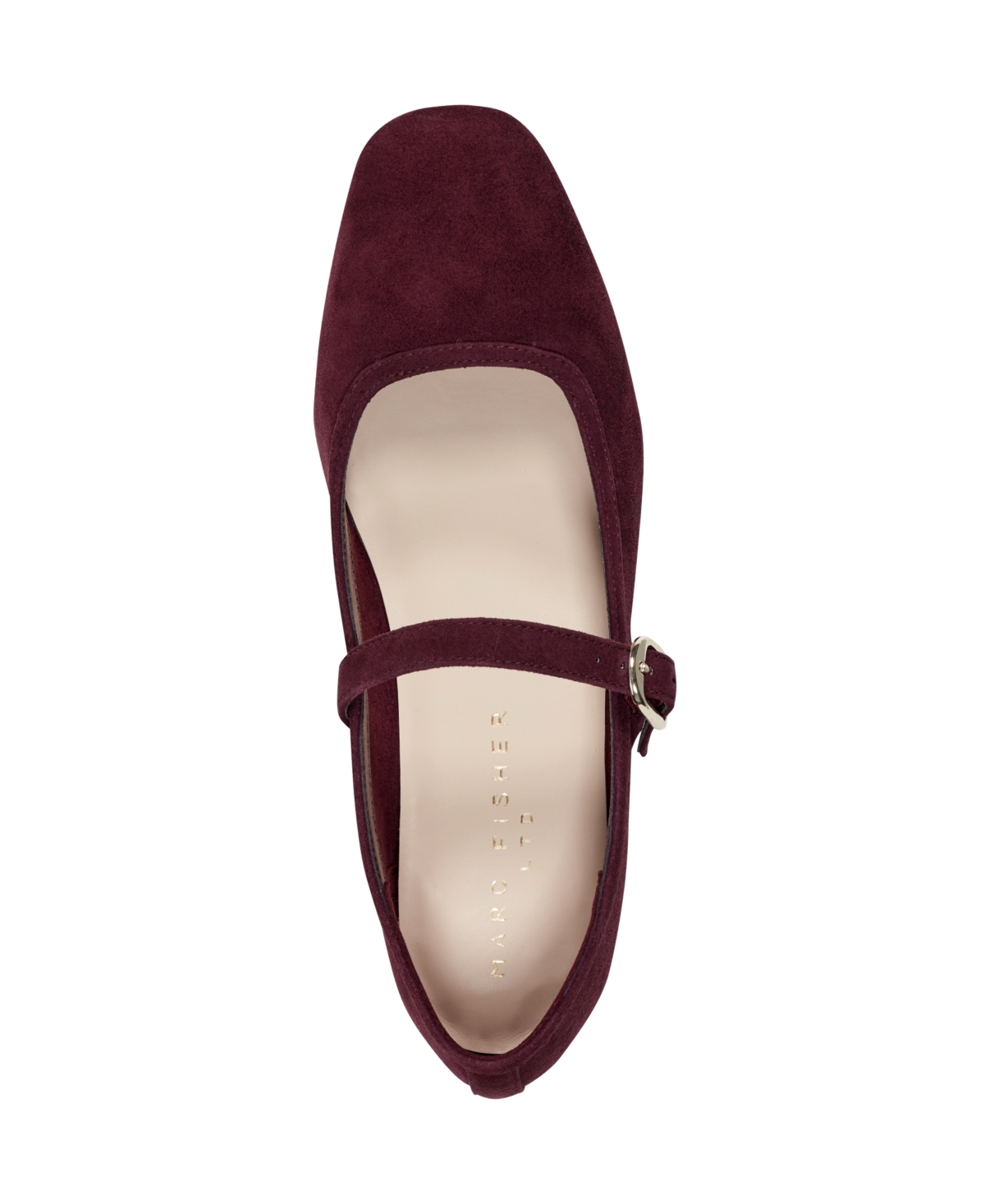 Marc Fisher Ltd Garissa Mary Jane Flat In Burgundy